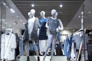 stylish retail clothing with good lights