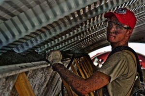 Construction site worker