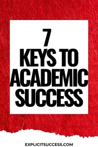 7 keys to academic success