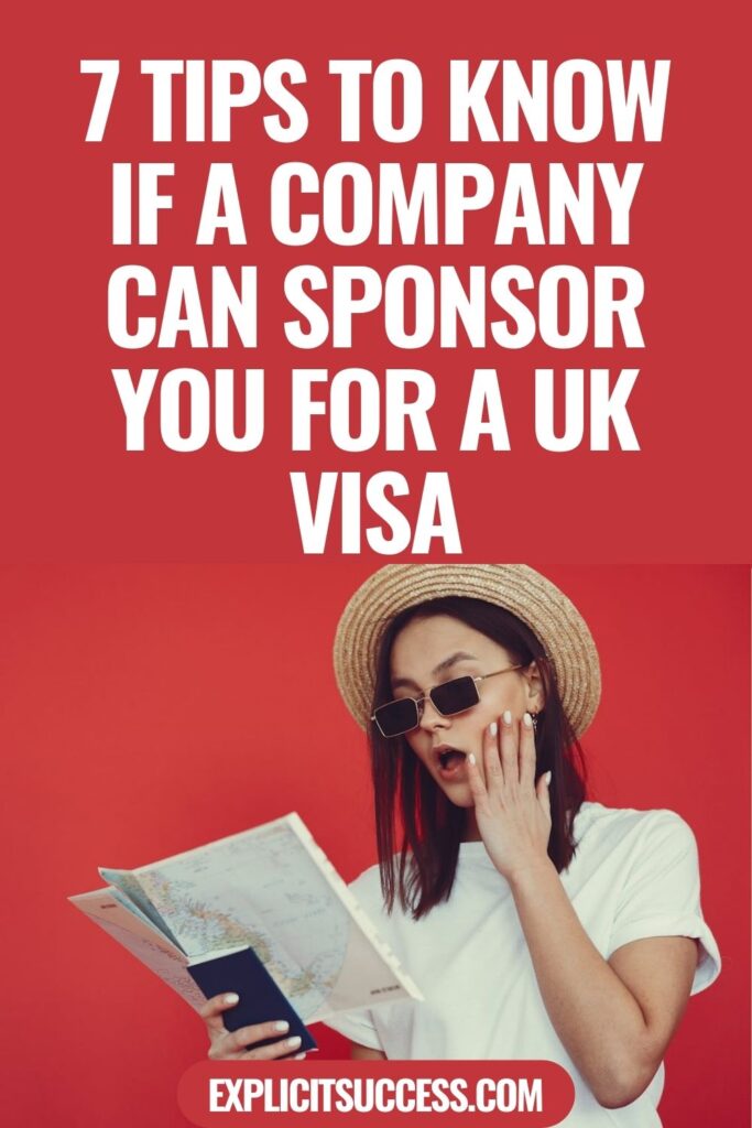 7 Tips to Know if a Company Can Sponsor You for a UK Visa